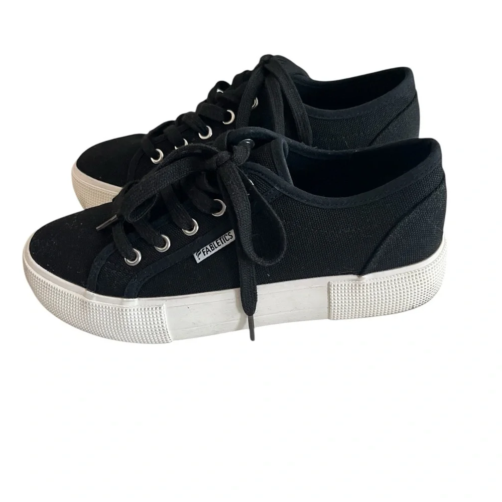 Fabletics First Timer Black Platform Sneaker - Size 8.5